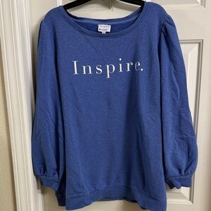 Talbots Blue Casual Sweatshirt
